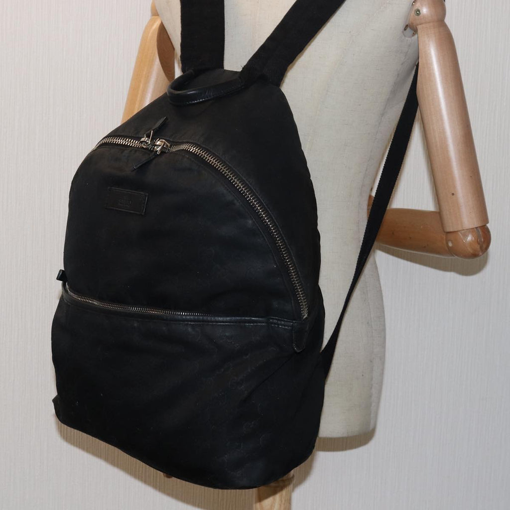 GUCCI GG Canvas Backpack Black 190278 yk13189