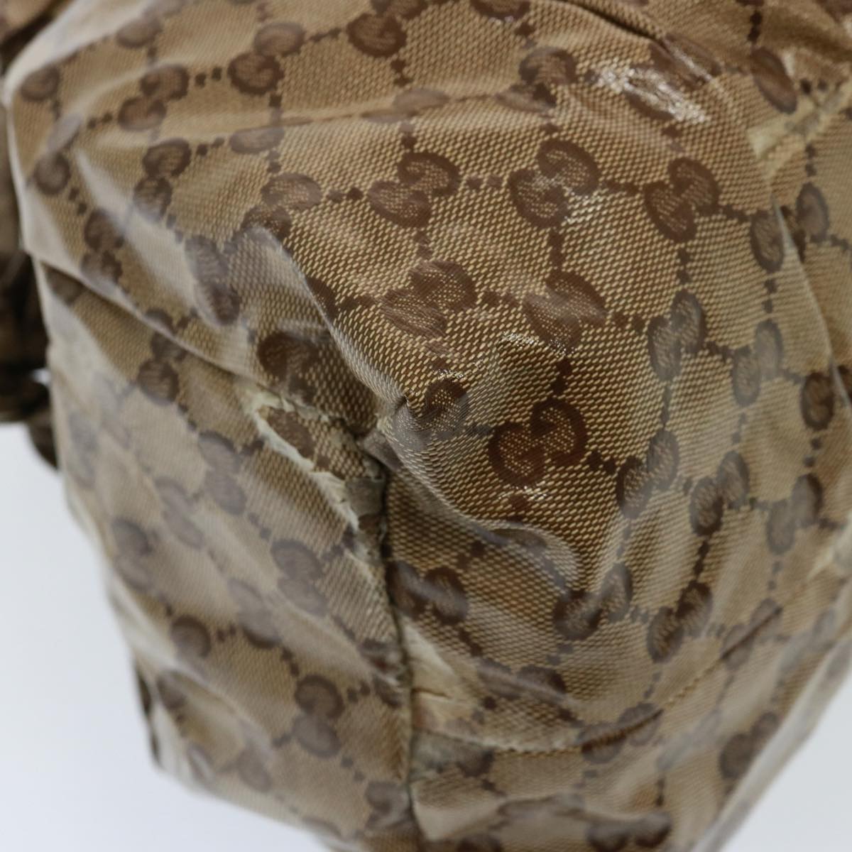 GUCCI GG Crystal Hand Bag Beige 197021 yk13197