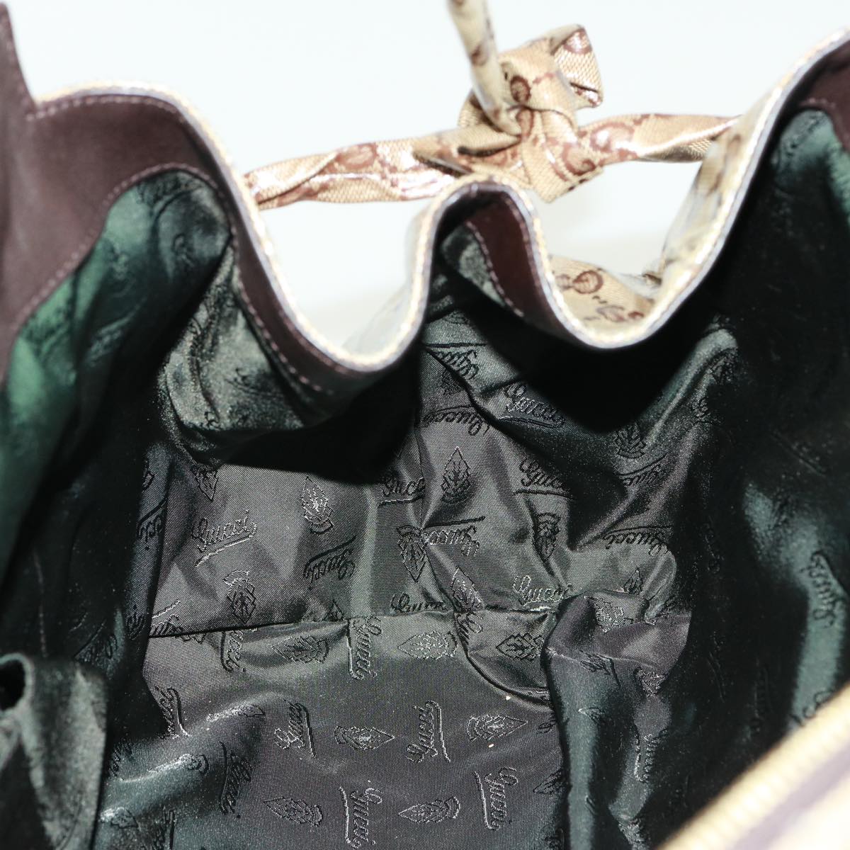 GUCCI GG Crystal Hand Bag Beige 197021 yk13197