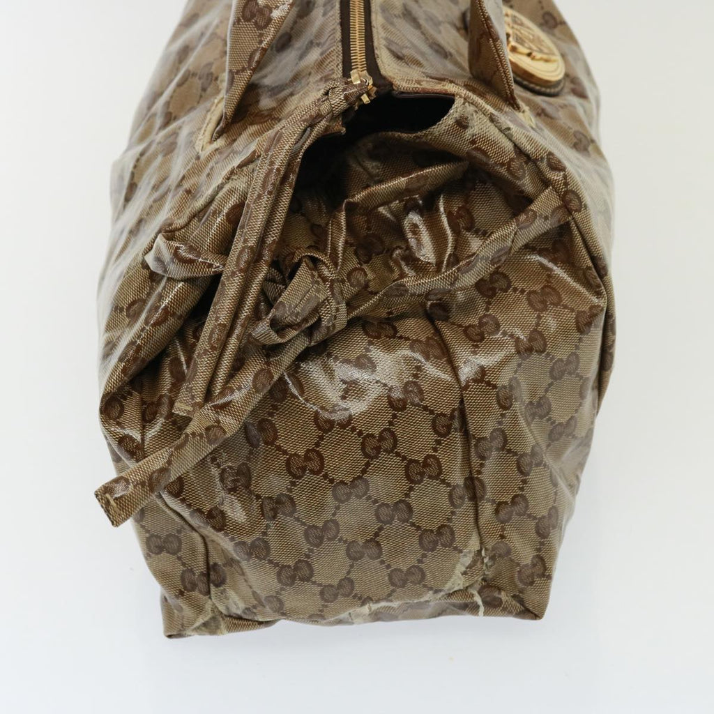 GUCCI GG Crystal Hand Bag Beige 197021 yk13197