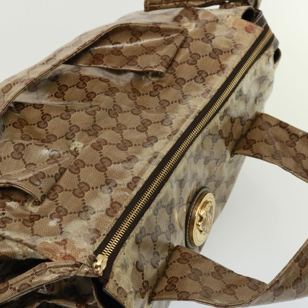 GUCCI GG Crystal Hand Bag Beige 197021 yk13197