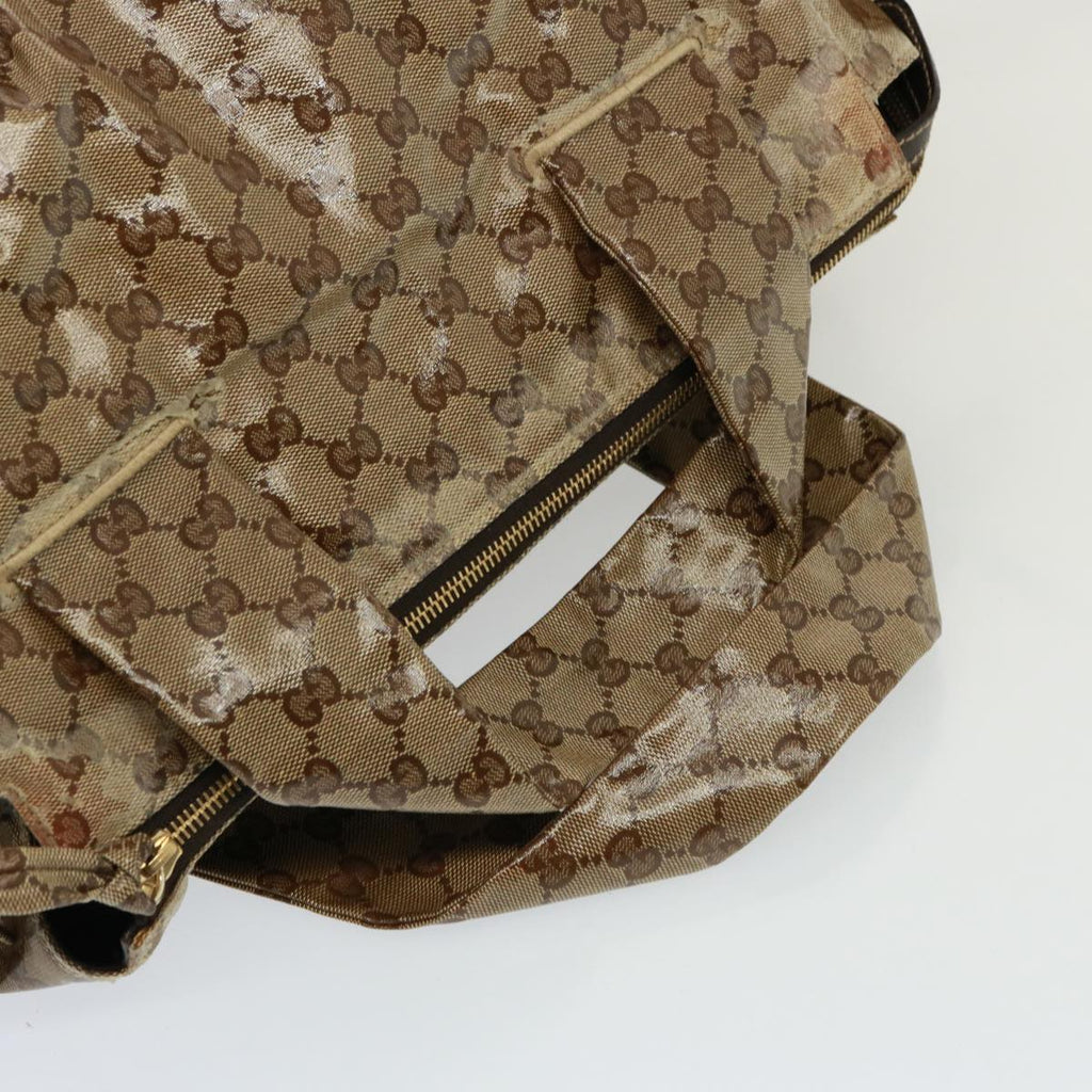 GUCCI GG Crystal Hand Bag Beige 197021 yk13197