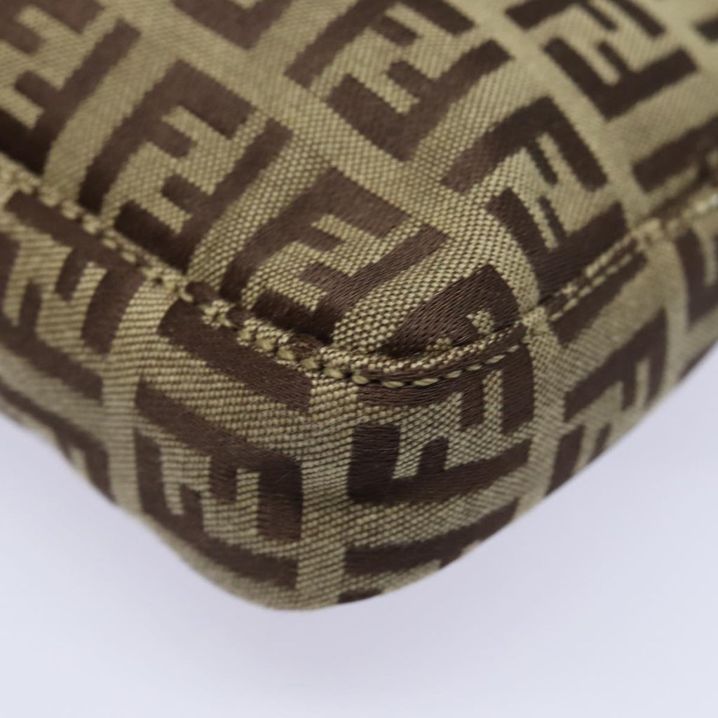 FENDI Zucchino Canvas Accessory Pouch Beige yk13253