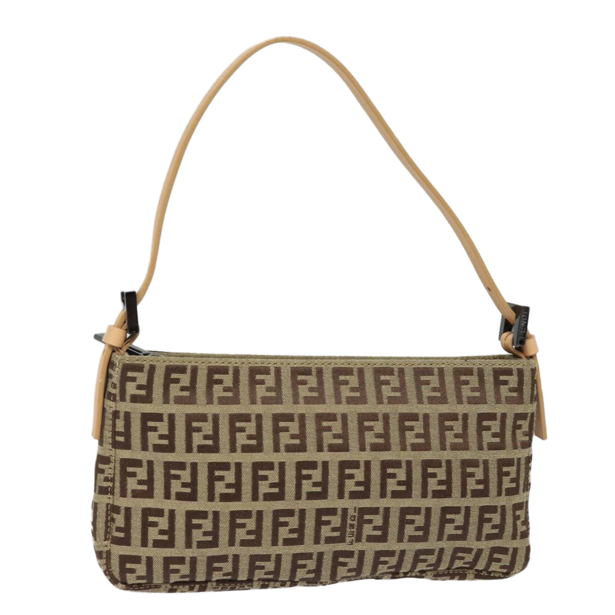 FENDI Zucchino Canvas Accessory Pouch Beige yk13253