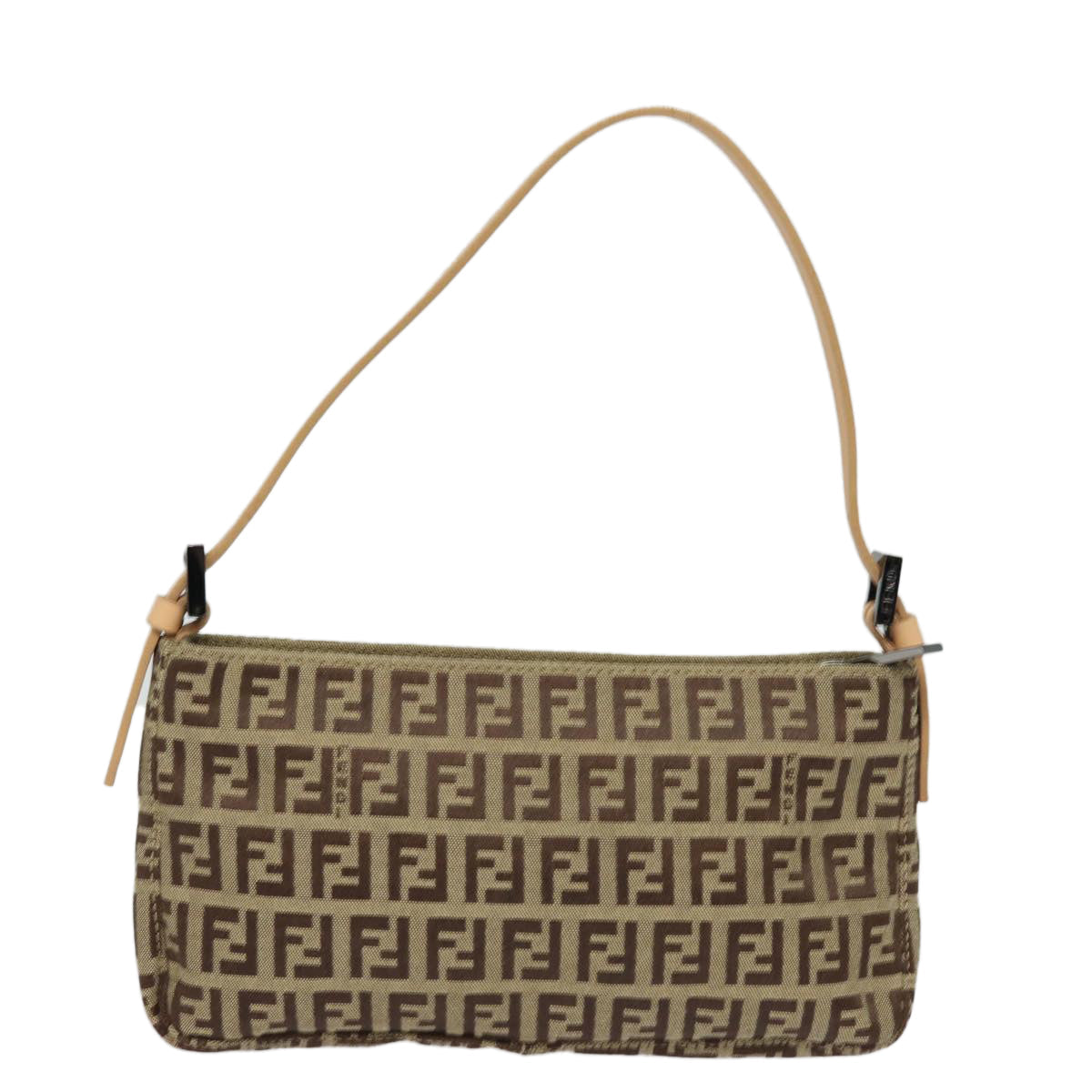 FENDI Zucchino Canvas Accessory Pouch Beige yk13253