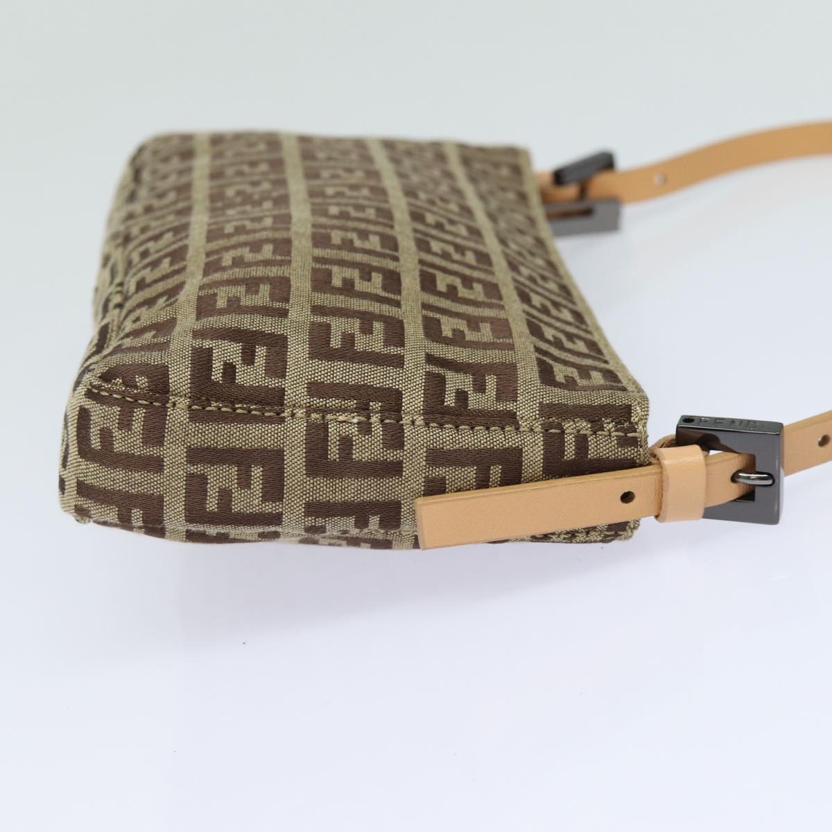 FENDI Zucchino Canvas Accessory Pouch Beige yk13253