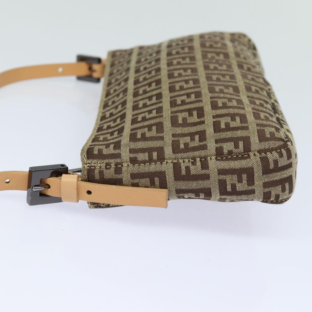 FENDI Zucchino Canvas Accessory Pouch Beige yk13253