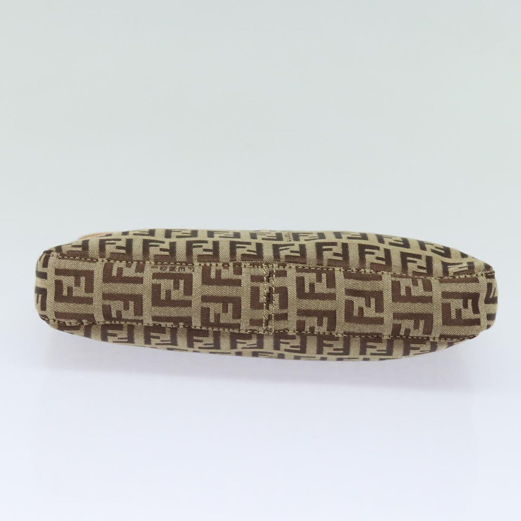 FENDI Zucchino Canvas Accessory Pouch Beige yk13253