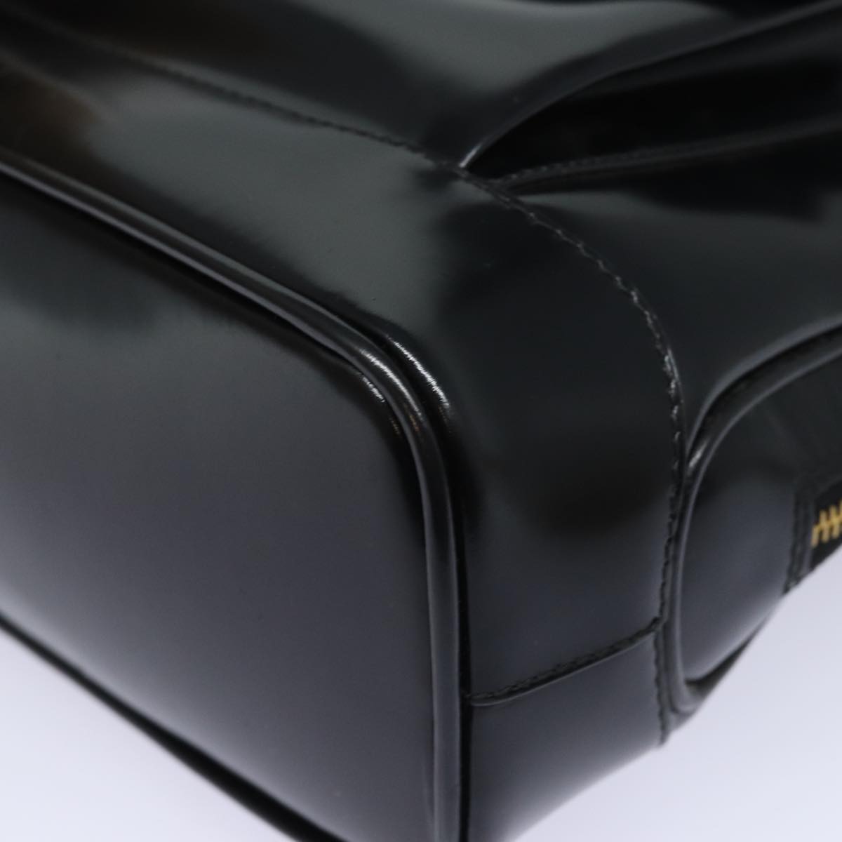 GUCCI Shoulder Bag Leather Black yk13258
