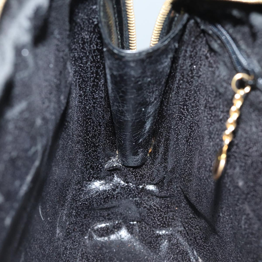 GUCCI Shoulder Bag Leather Black yk13258
