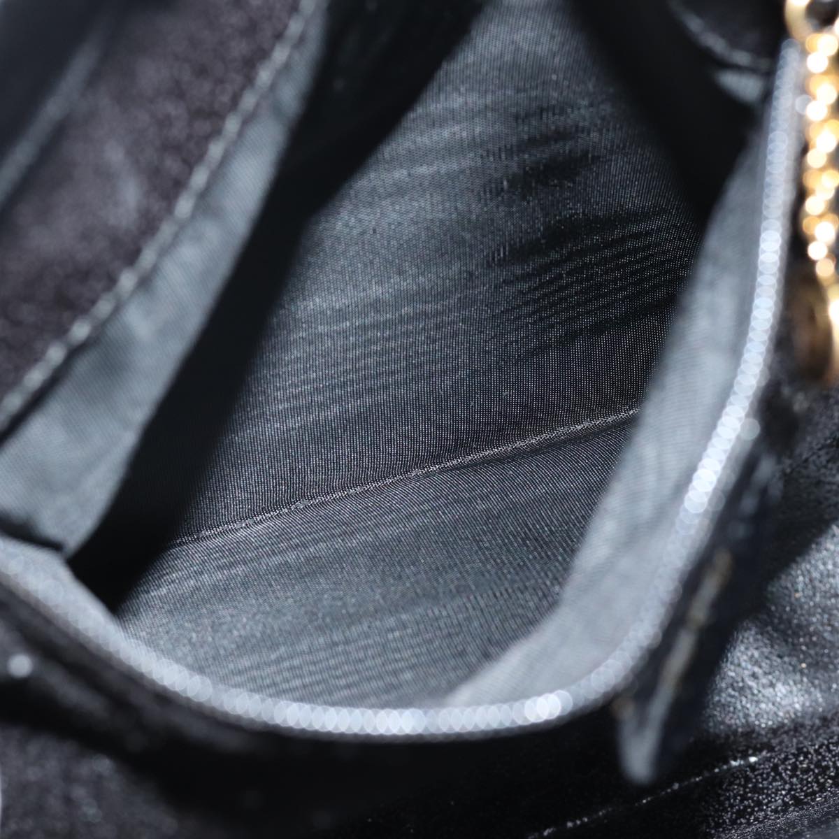 GUCCI Shoulder Bag Leather Black yk13258
