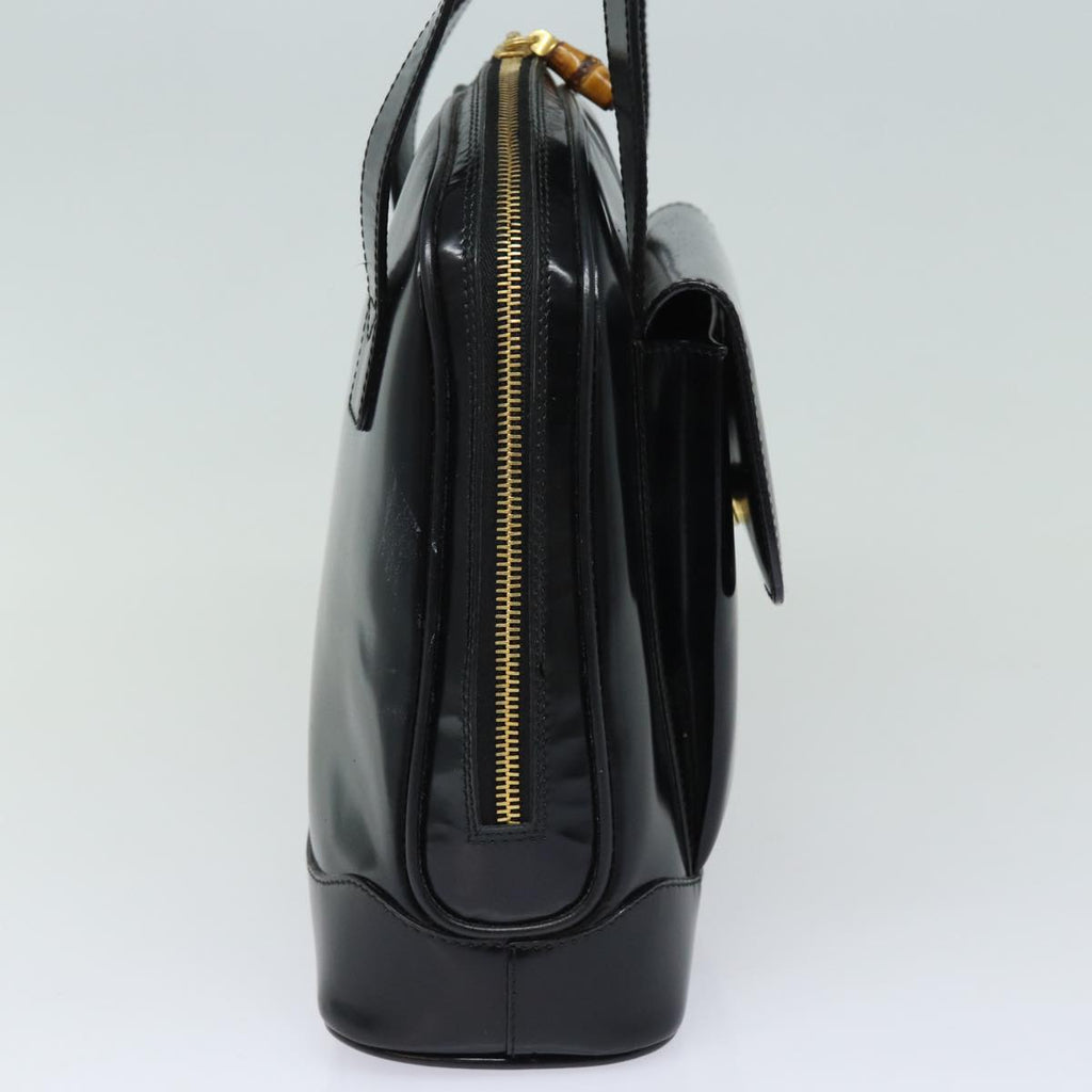 GUCCI Shoulder Bag Leather Black yk13258