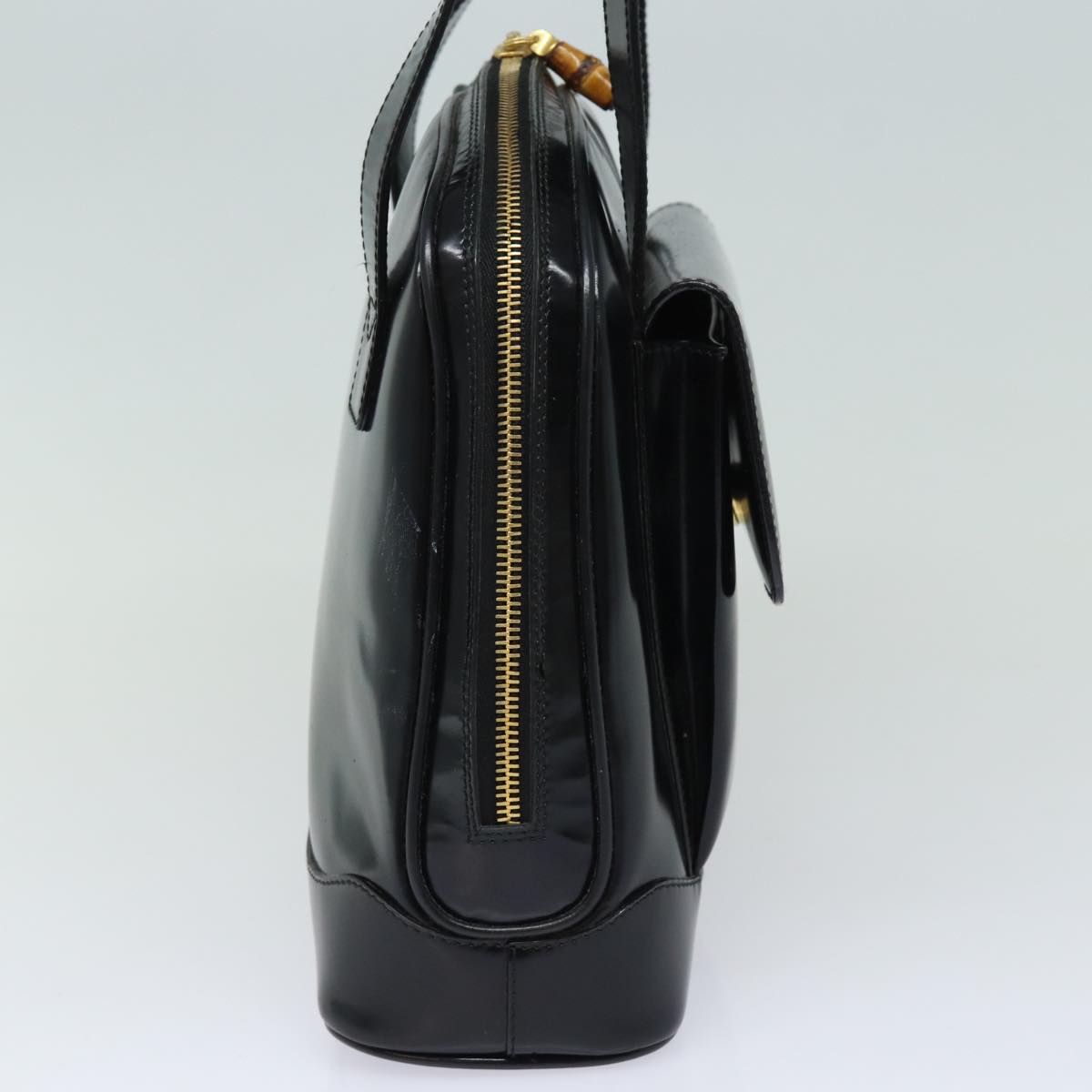 GUCCI Shoulder Bag Leather Black yk13258