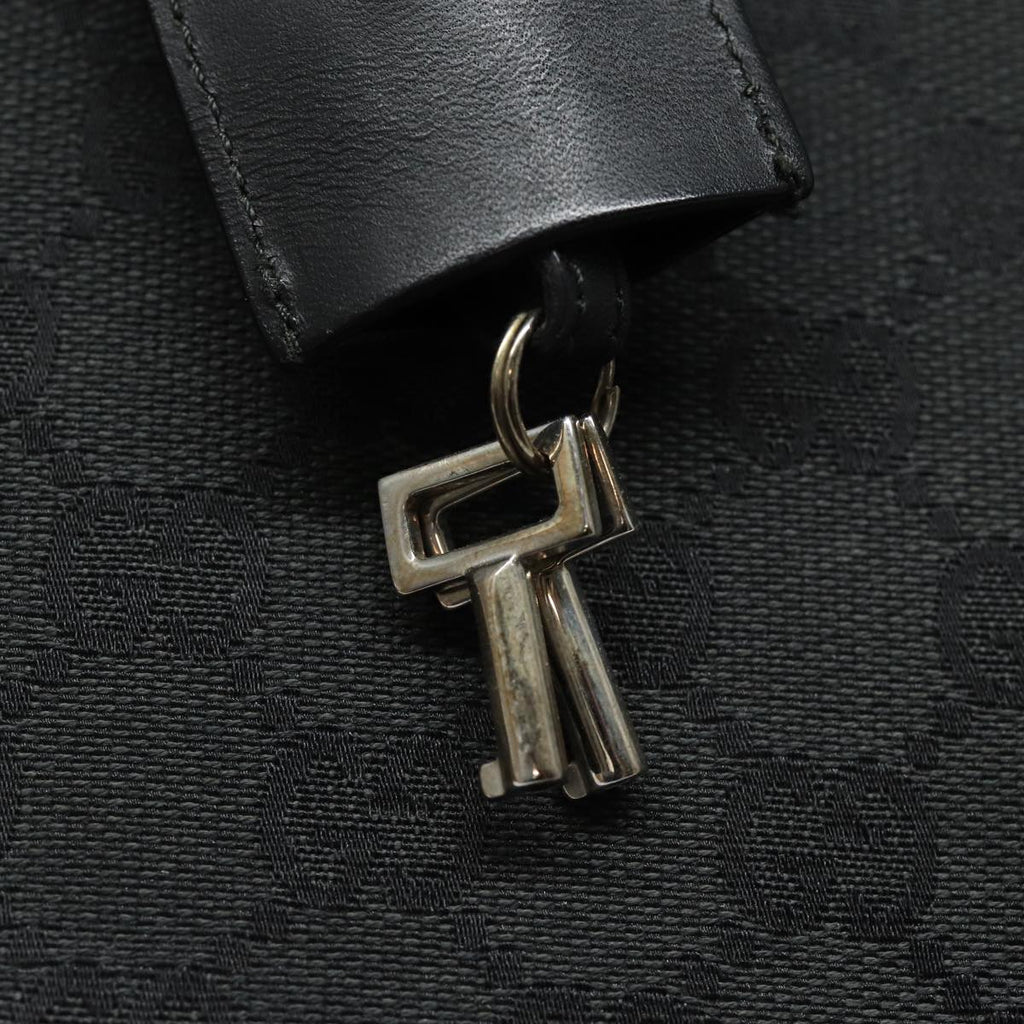 GUCCI GG Canvas Hand Bag Black 015 3708 yk13270