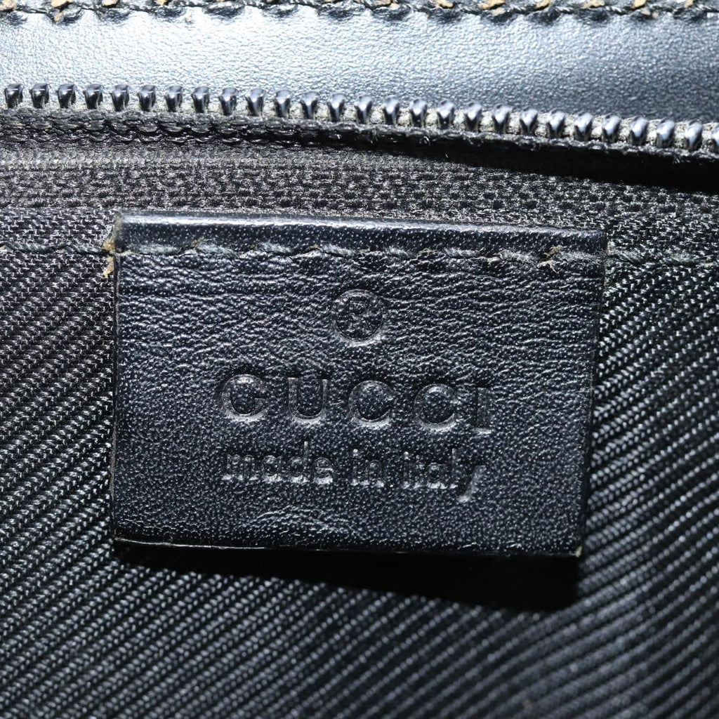 GUCCI GG Canvas Hand Bag Black 015 3708 yk13270
