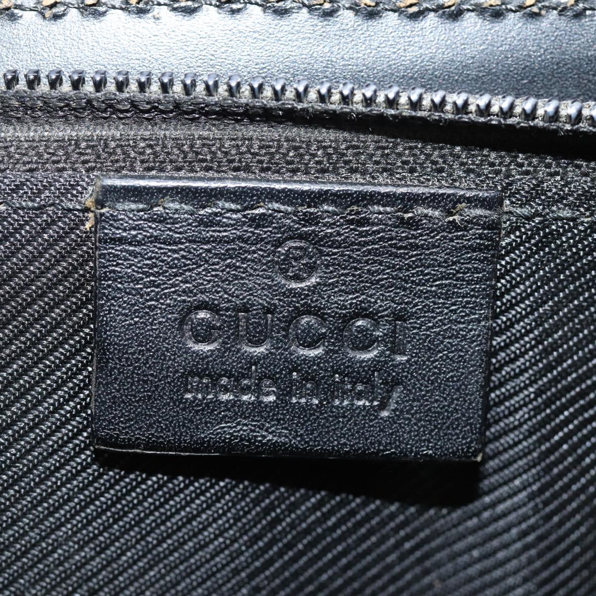 GUCCI GG Canvas Hand Bag Black 015 3708 yk13270