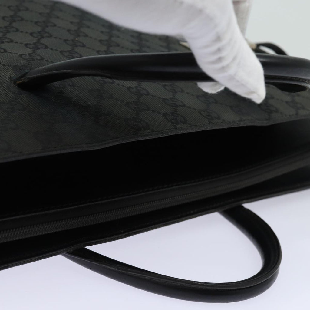 GUCCI GG Canvas Hand Bag Black 015 3708 yk13270