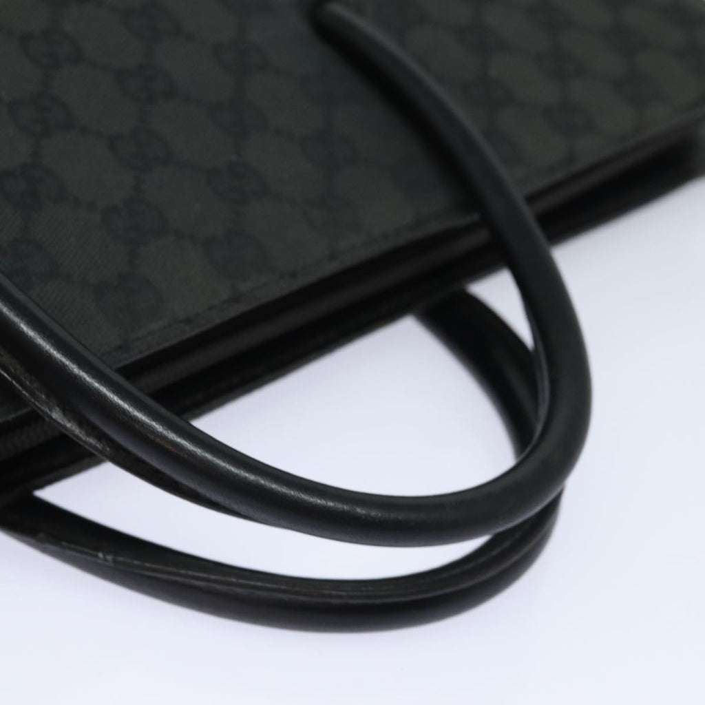 GUCCI GG Canvas Hand Bag Black 015 3708 yk13270