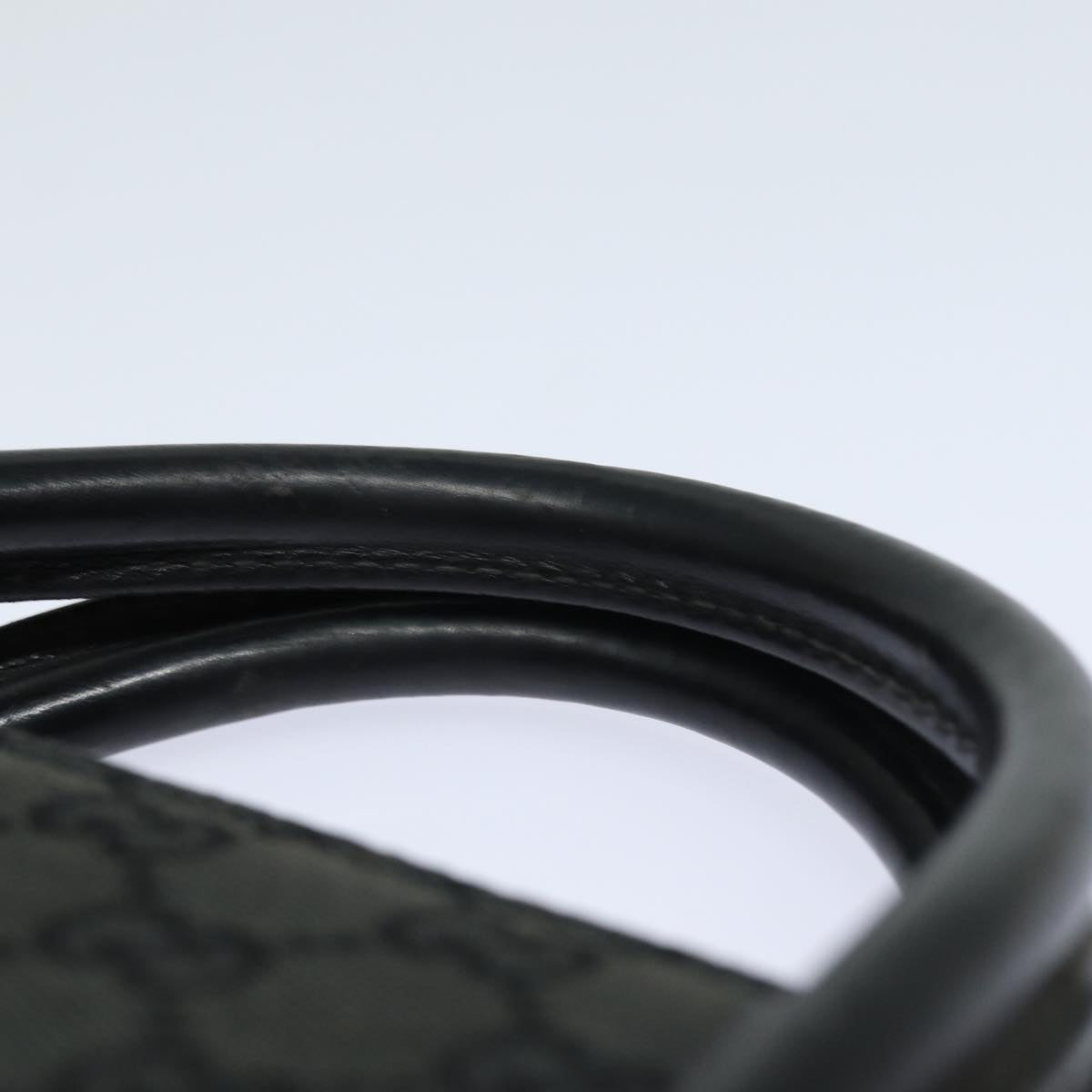 GUCCI GG Canvas Hand Bag Black 015 3708 yk13270