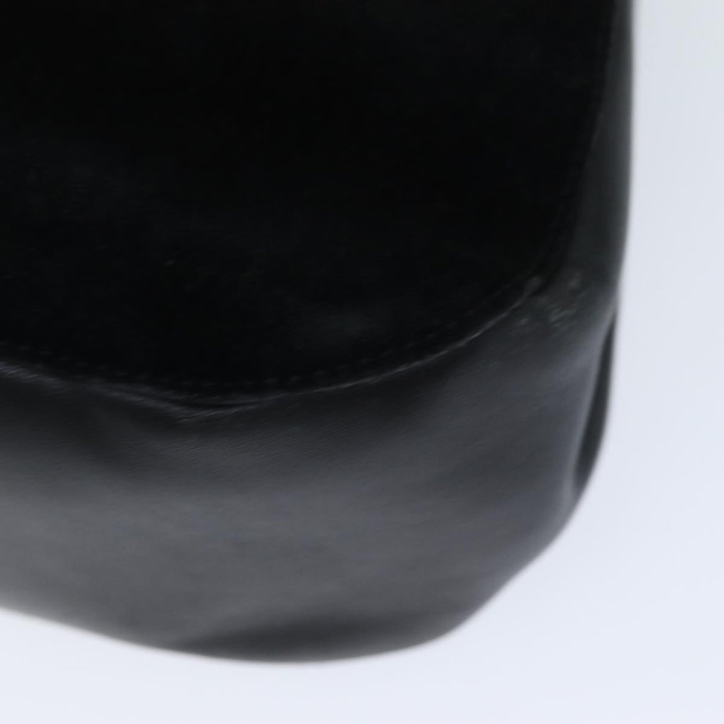 GUCCI Bamboo Shoulder Bag Suede Black 001 3739 yk13295