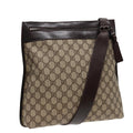 GUCCI GG Supreme Shoulder Bag PVC Leather Beige 92560 yk13296
