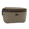 GUCCI GG Supreme Body Bag PVC Leather Beige yk13302