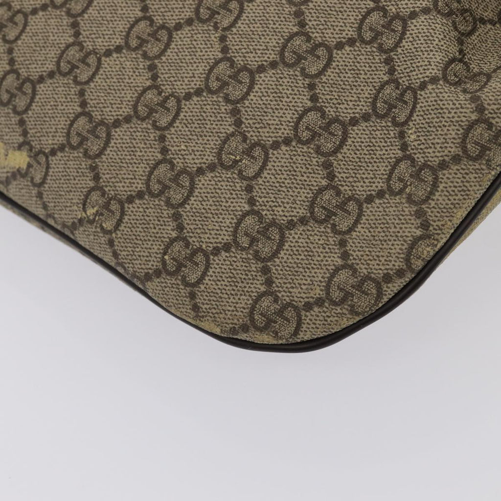 GUCCI GG Supreme Body Bag PVC Leather Beige yk13302