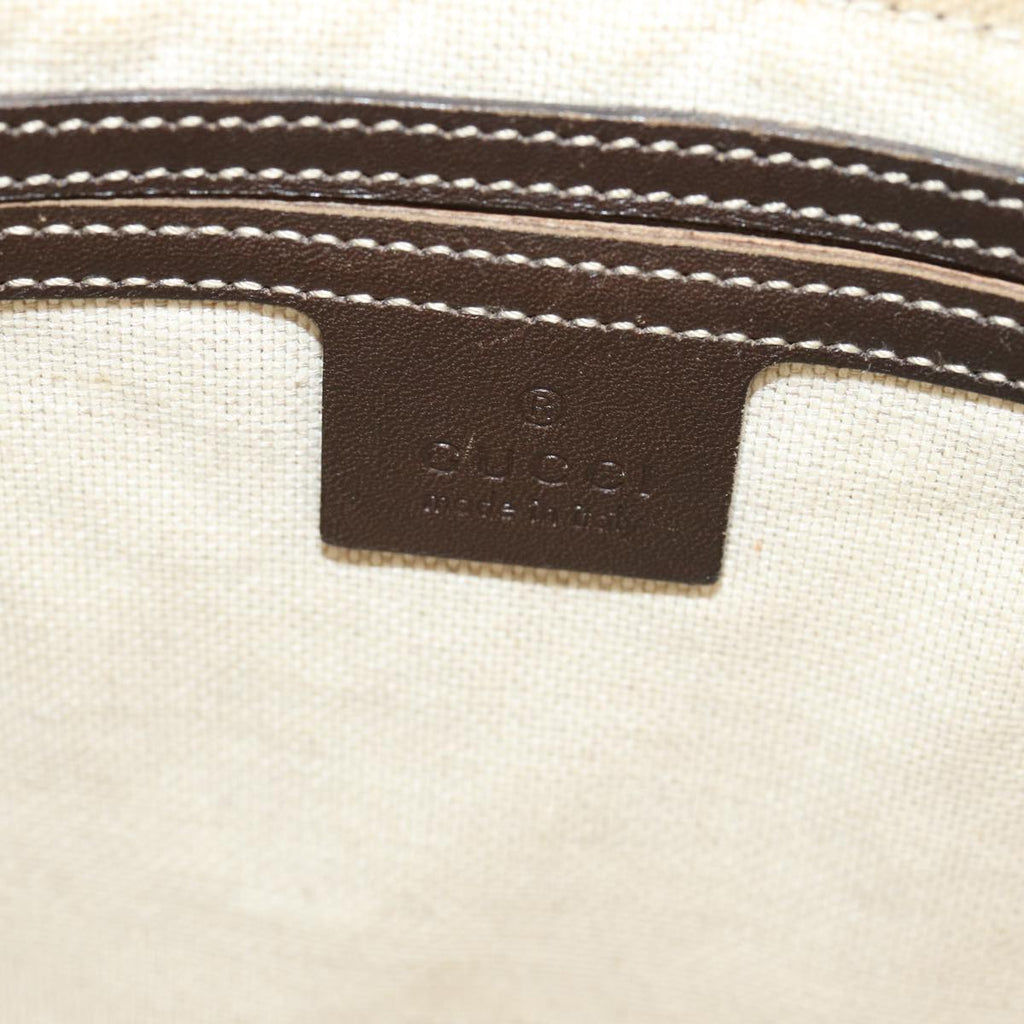 GUCCI GG Supreme Body Bag PVC Leather Beige yk13302