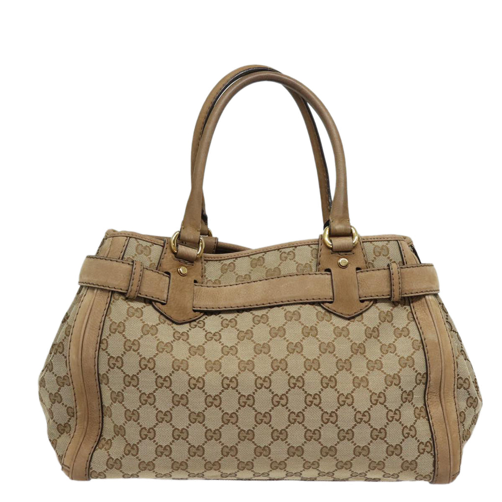 GUCCI GG Canvas Running Hand Bag Beige 247183 yk13303
