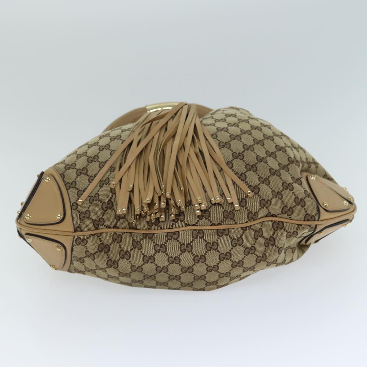 GUCCI GG Canvas Indy Hand Bag 2way Beige 182888 yk13331