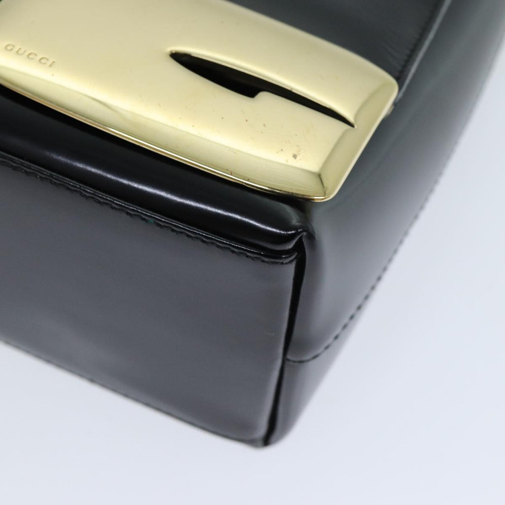 GUCCI Shoulder Bag Enamel Black 001 3444 1812 yk13332