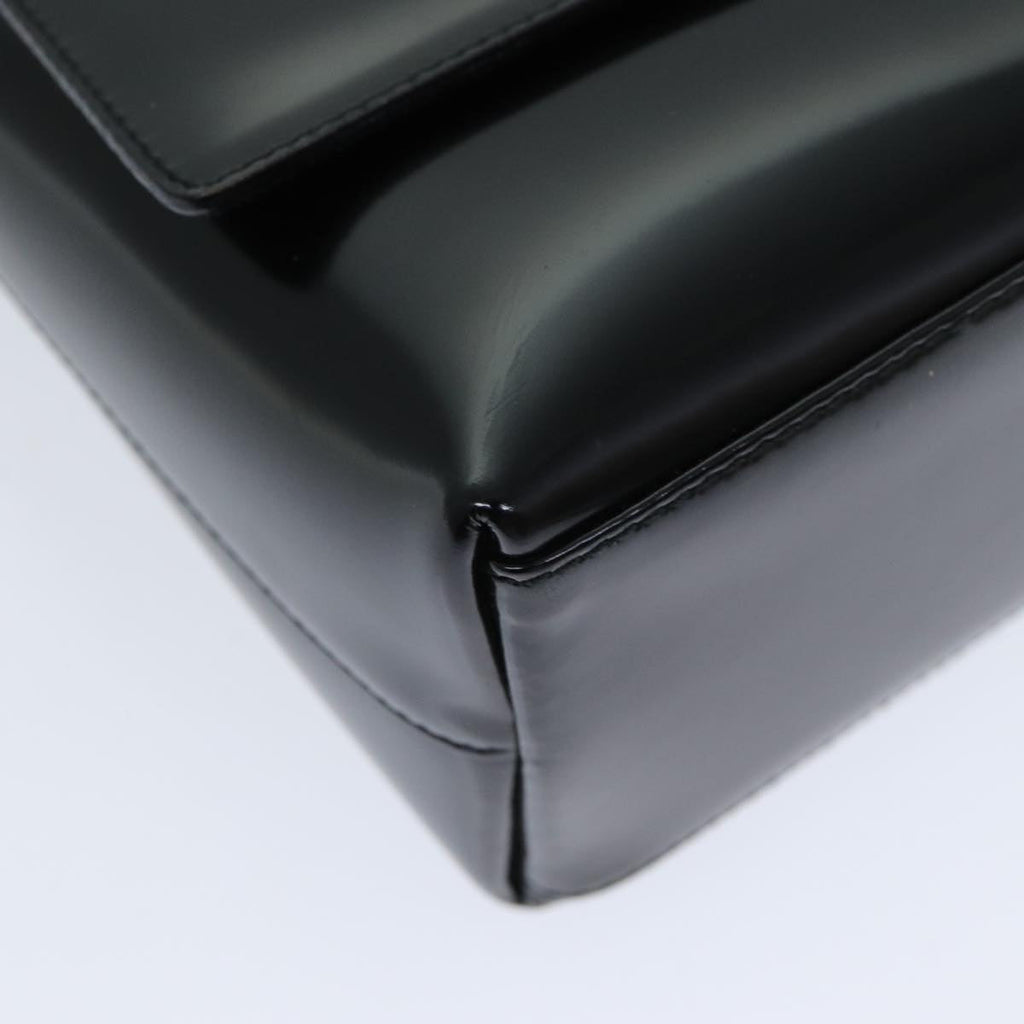 GUCCI Shoulder Bag Enamel Black 001 3444 1812 yk13332