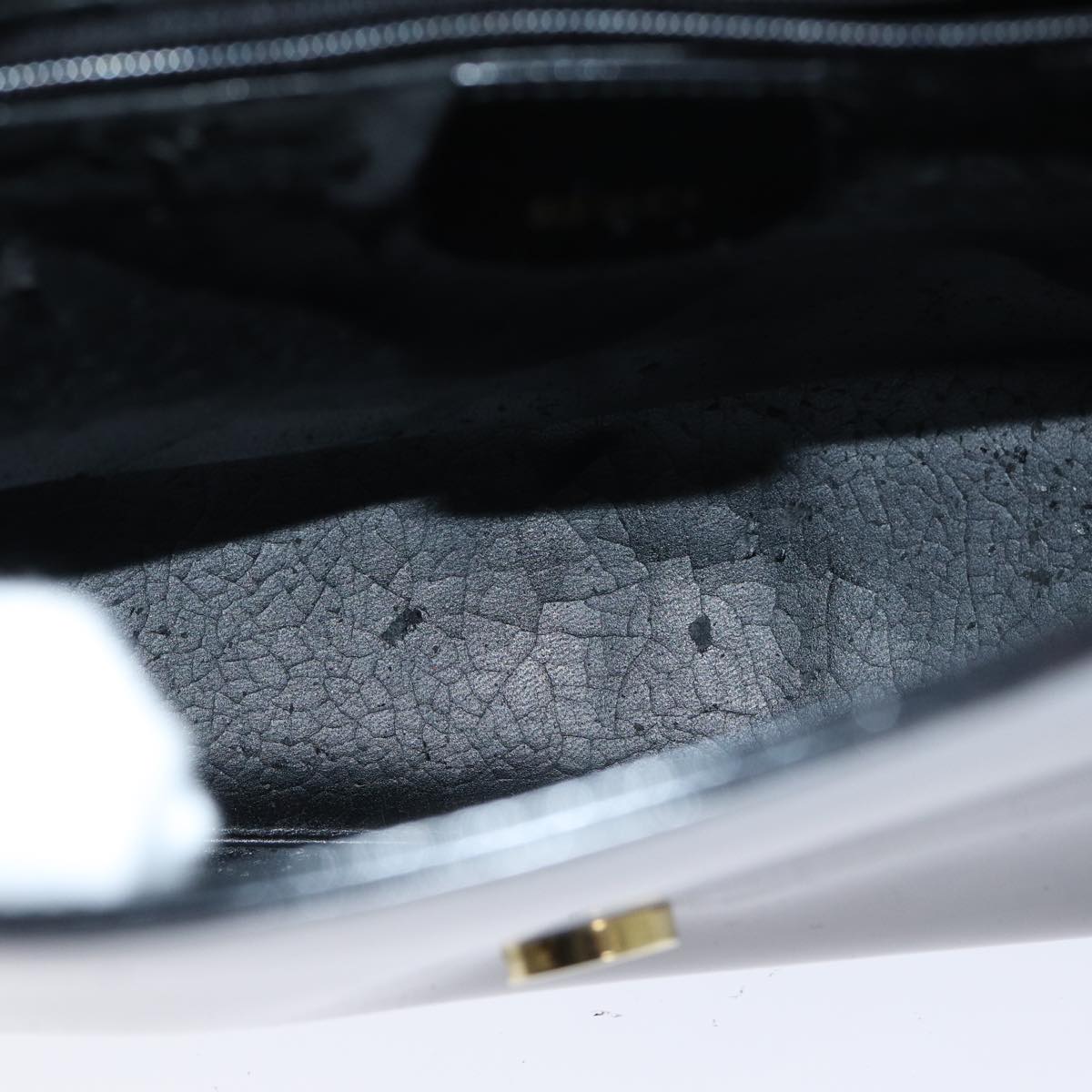 GUCCI Shoulder Bag Enamel Black 001 3444 1812 yk13332