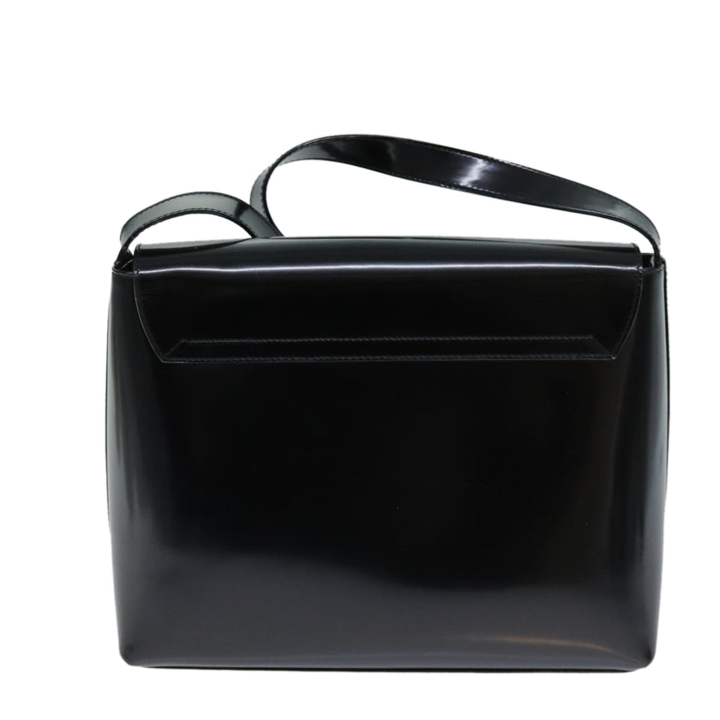 GUCCI Shoulder Bag Enamel Black 001 3444 1812 yk13332