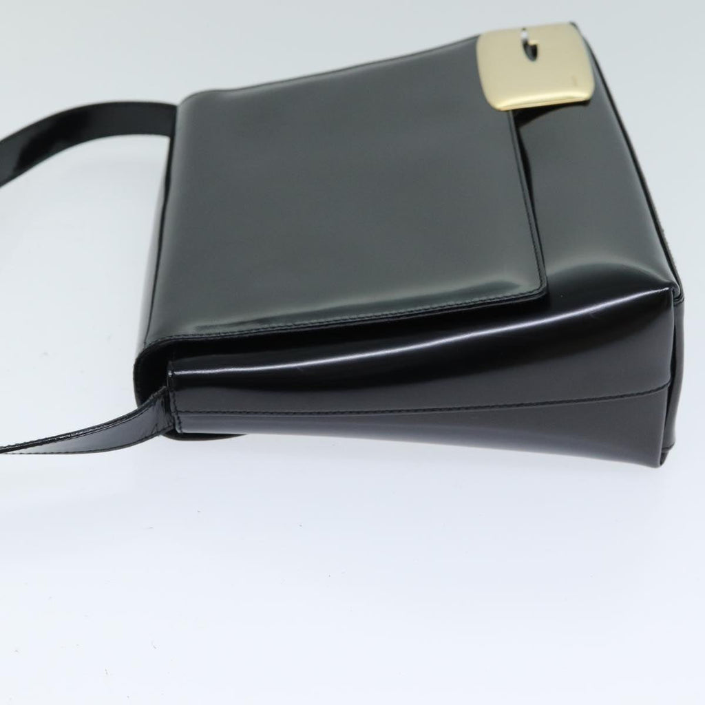 GUCCI Shoulder Bag Enamel Black 001 3444 1812 yk13332