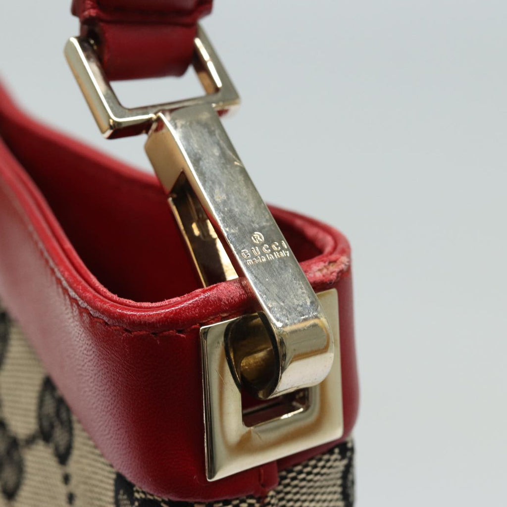 GUCCI GG Canvas Shoulder Bag Beige Red 001 4231 yk13379