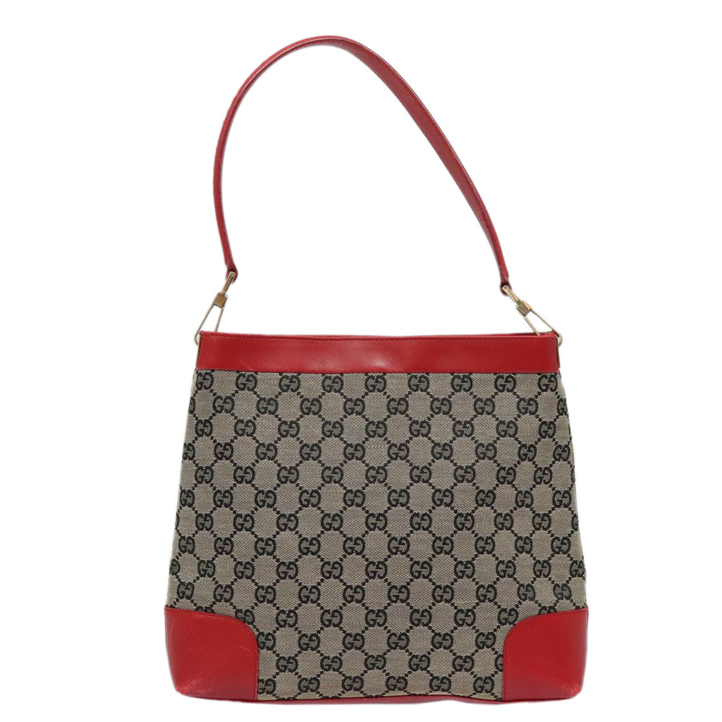 GUCCI GG Canvas Shoulder Bag Beige Red 001 4231 yk13379