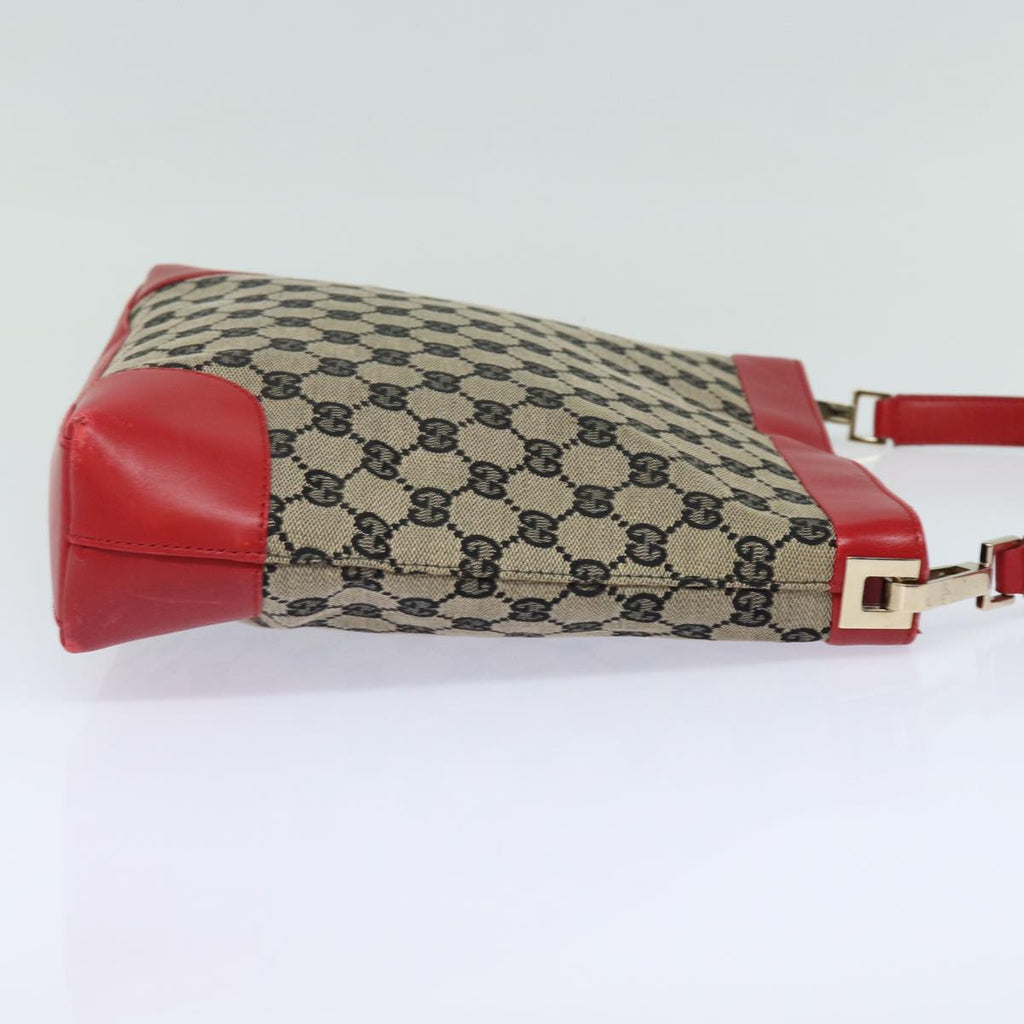 GUCCI GG Canvas Shoulder Bag Beige Red 001 4231 yk13379