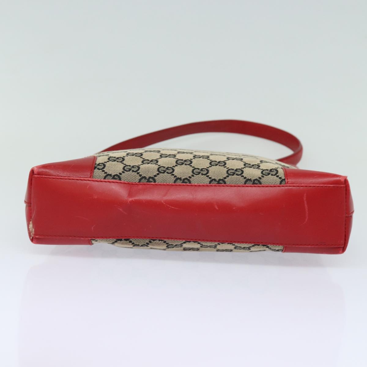 GUCCI GG Canvas Shoulder Bag Beige Red 001 4231 yk13379
