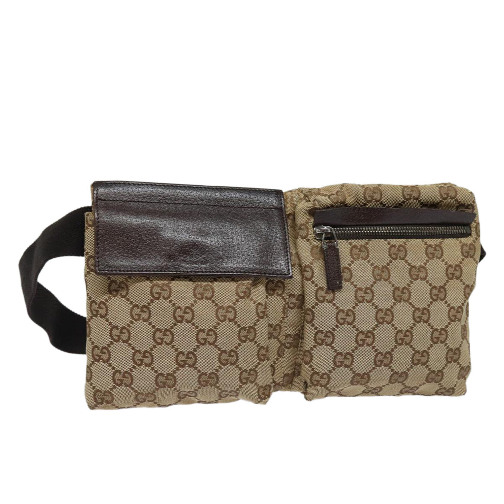 GUCCI GG Canvas Waist bag Beige 28566 yk13396