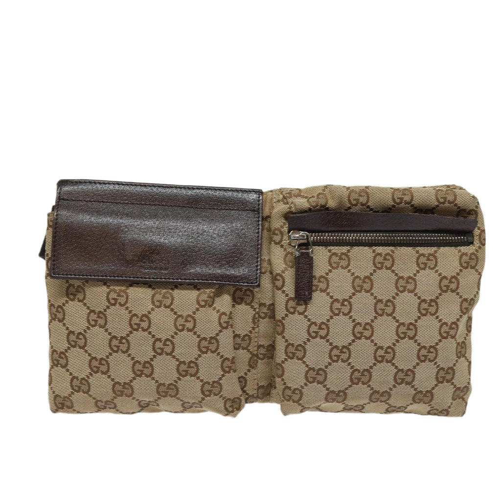 GUCCI GG Canvas Waist bag Beige 28566 yk13396