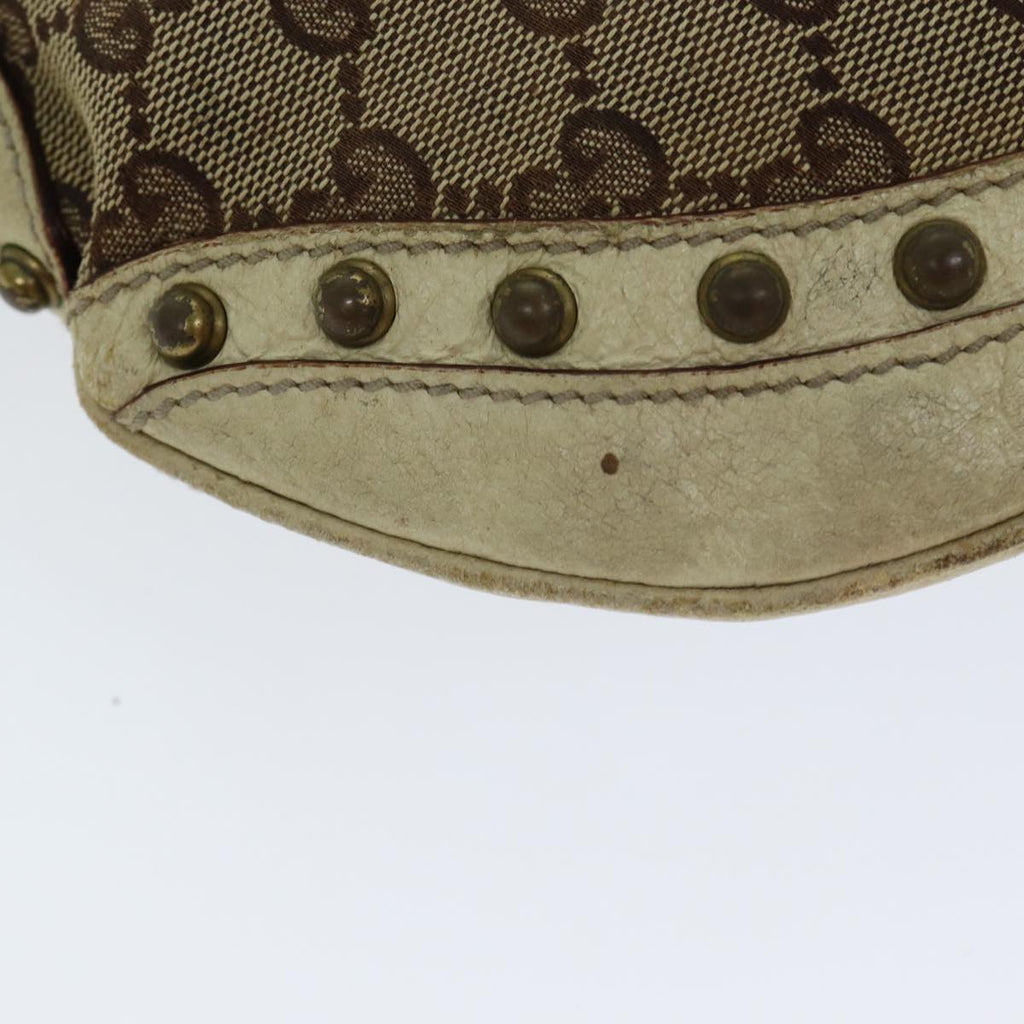 GUCCI GG Canvas Web Sherry Line Shoulder Bag Beige Red Green 144157 yk13422