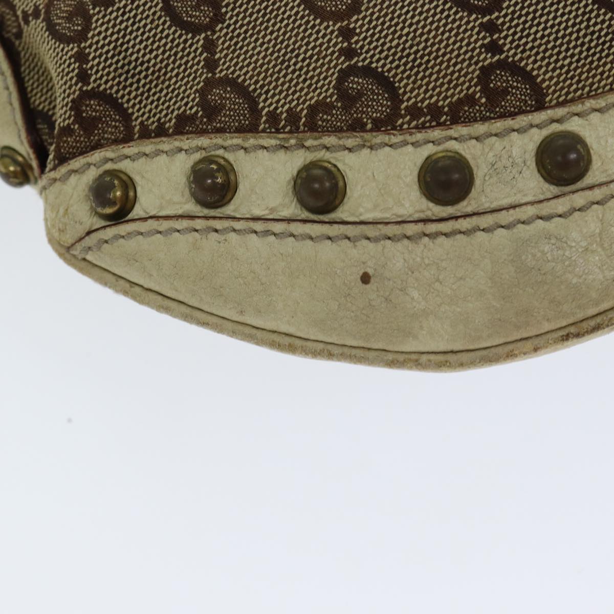 GUCCI GG Canvas Web Sherry Line Shoulder Bag Beige Red Green 144157 yk13422