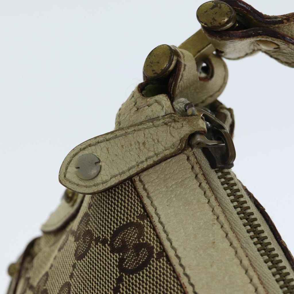 GUCCI GG Canvas Web Sherry Line Shoulder Bag Beige Red Green 144157 yk13422