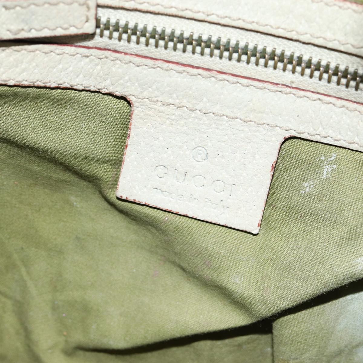 GUCCI GG Canvas Web Sherry Line Shoulder Bag Beige Red Green 144157 yk13422