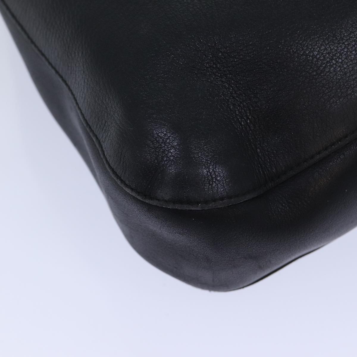GUCCI Shoulder Bag Leather Black 001 3746 yk13467