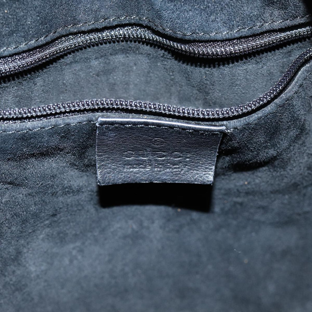 GUCCI Shoulder Bag Leather Black 001 3746 yk13467