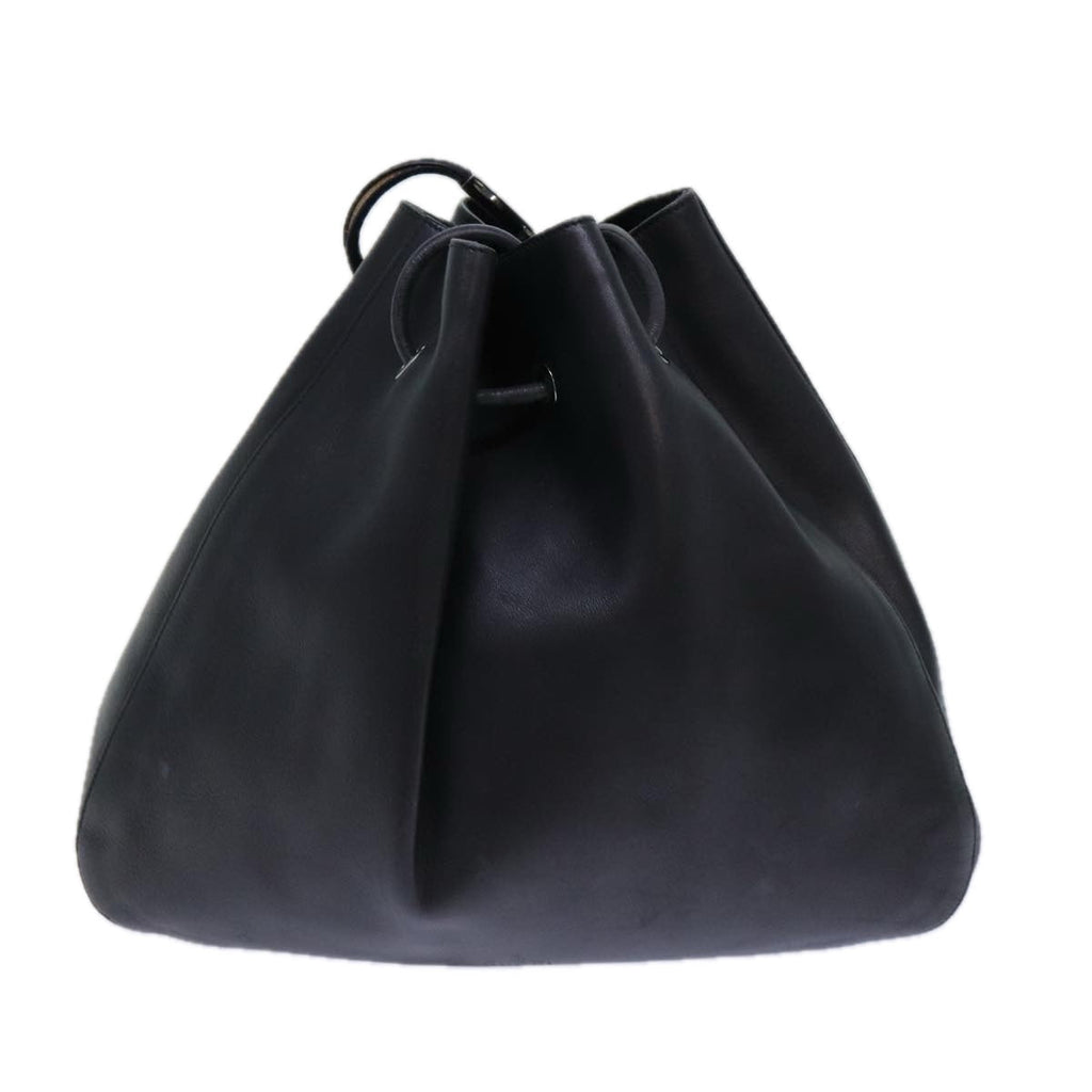 GUCCI Shoulder Bag Leather Black 001 3746 yk13467