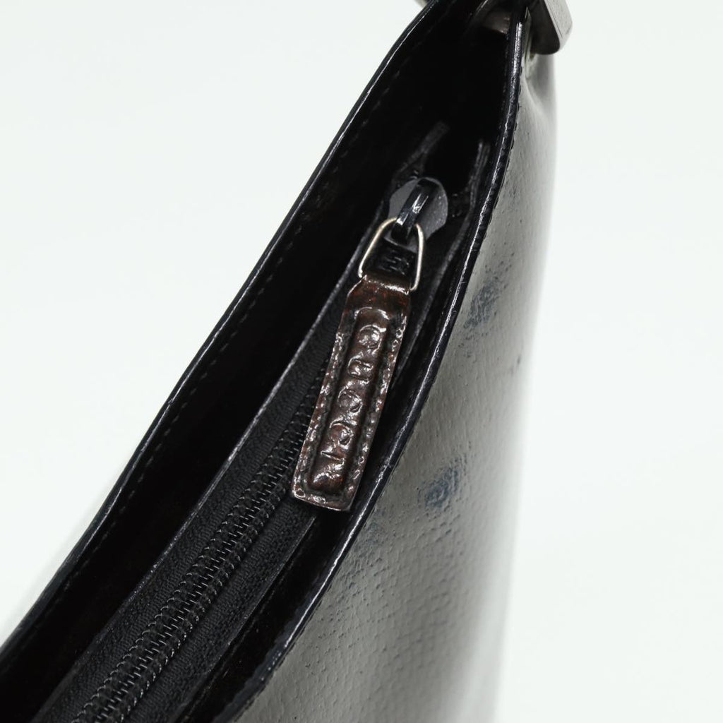 GUCCI Bamboo Hand Bag Enamel Brown 001 2058 3007 yk13474