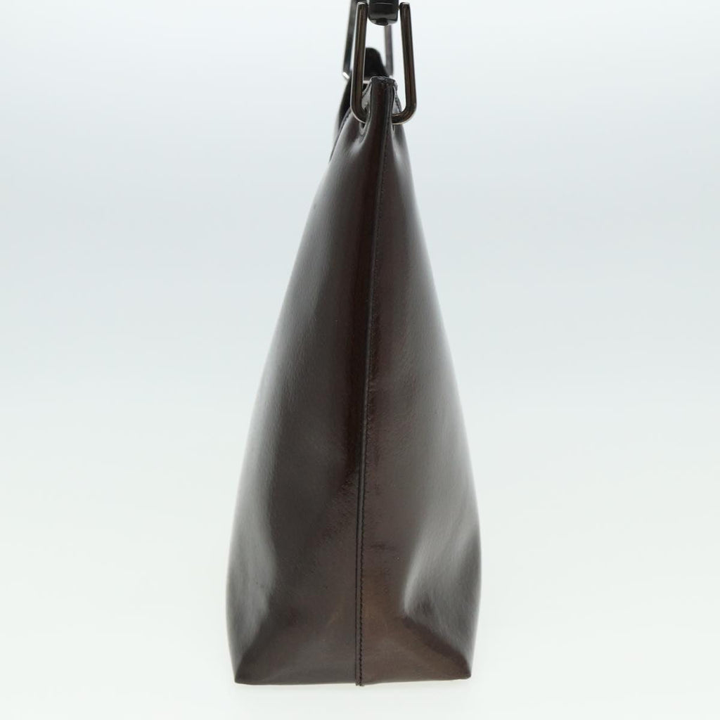 GUCCI Bamboo Hand Bag Enamel Brown 001 2058 3007 yk13474